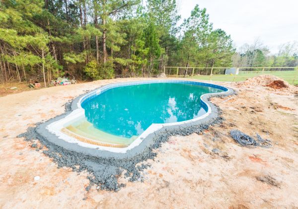 Pool Landscape Leveling in Fairhope