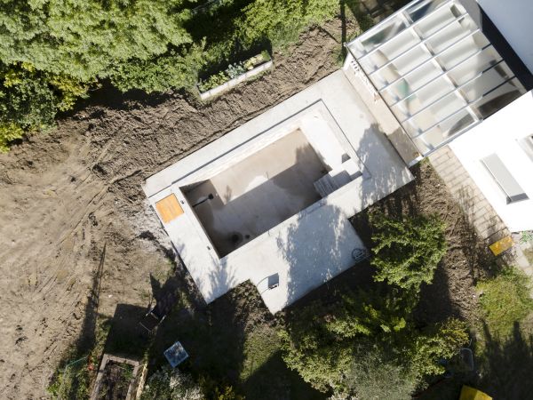 Pool Area Grading in Fairhope