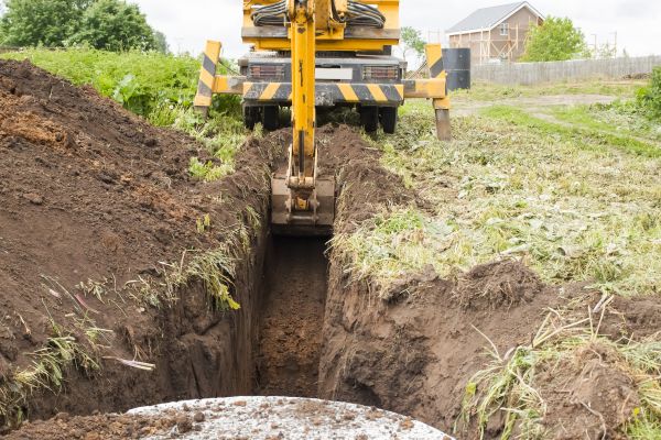 Drainage Trench Installation in Fairhope