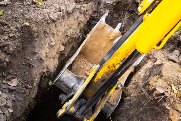 Downspout Trenching in Fairhope