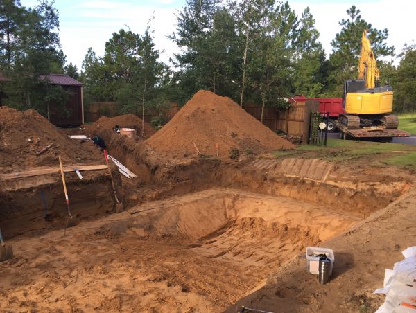 Pool Site Excavation in Fairhope